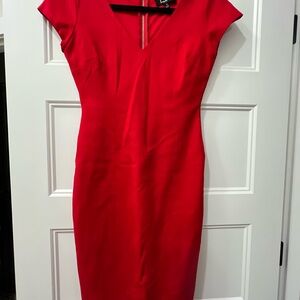 Lulu's Vibrant Red Midi Dress